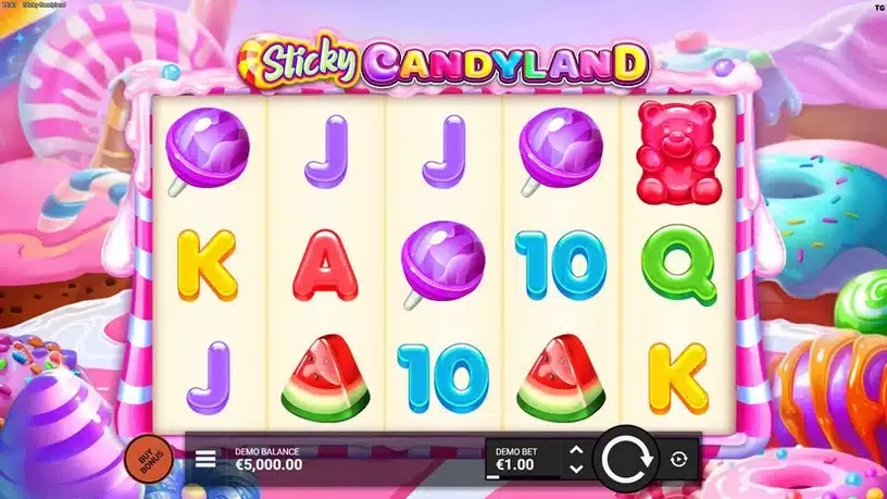 Sticky Candyland slot screenshot 1