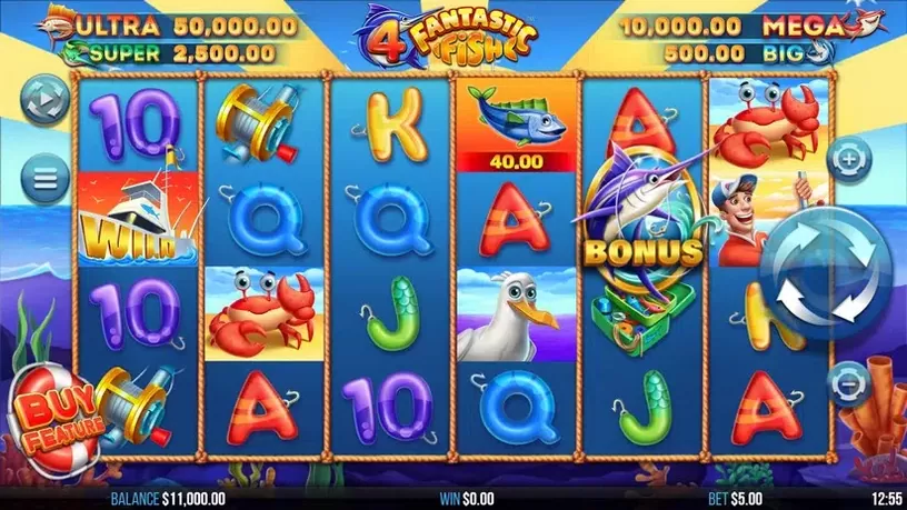 4 Fantastic Fish slot screenshot 1