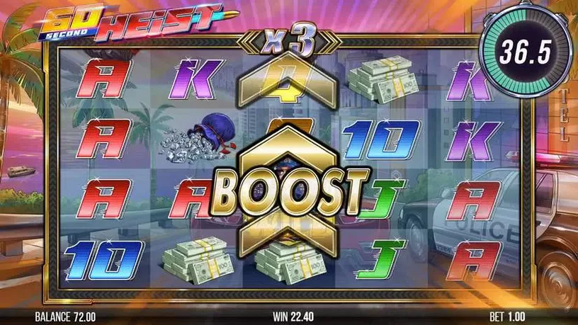 60 Second Heist slot screenshot 2