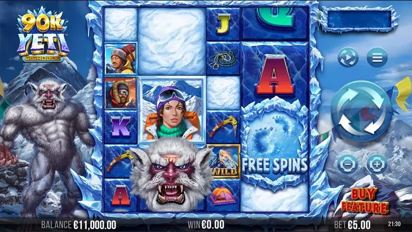 90K Yeti Gigablox slot screenshot 1