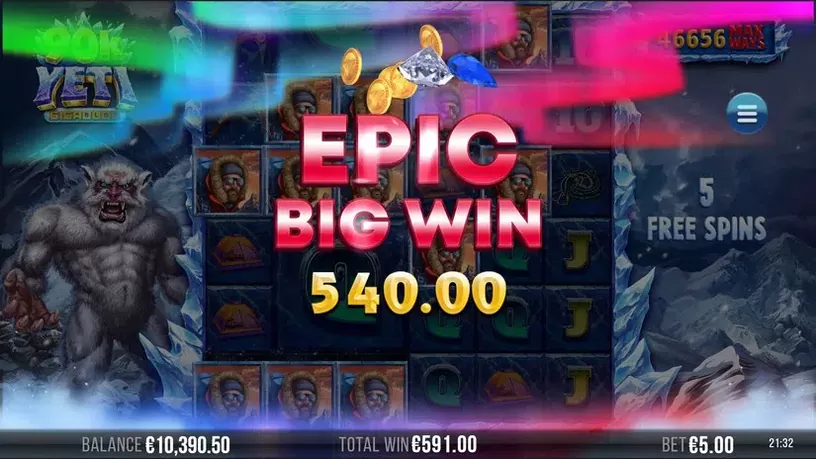 90K Yeti Gigablox slot screenshot 7
