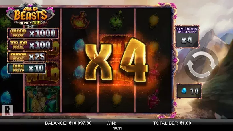 Age of Beasts Infinity Reels slot screenshot 4