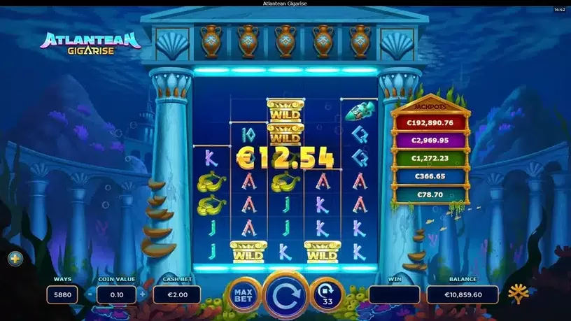 Atlantean Gigarise slot screenshot 4