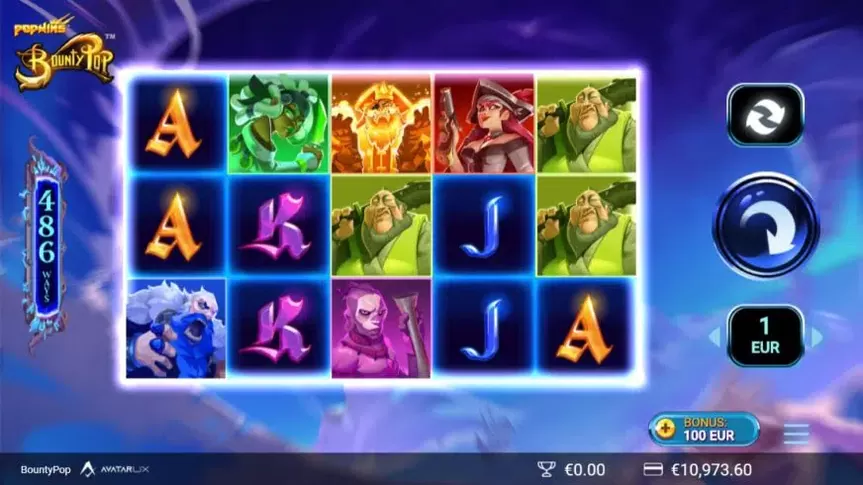 BountyPop slot screenshot 1