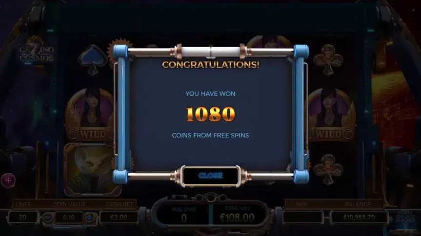Cazino Cosmos slot screenshot 7