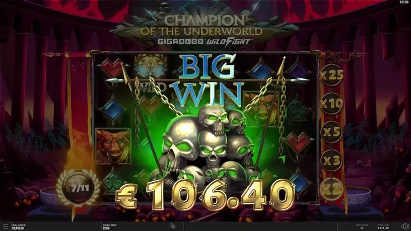 Champion of the Underworld slot screenshot 10