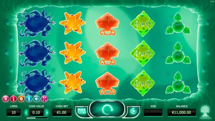 Cyrus the Virus slot screenshot 1