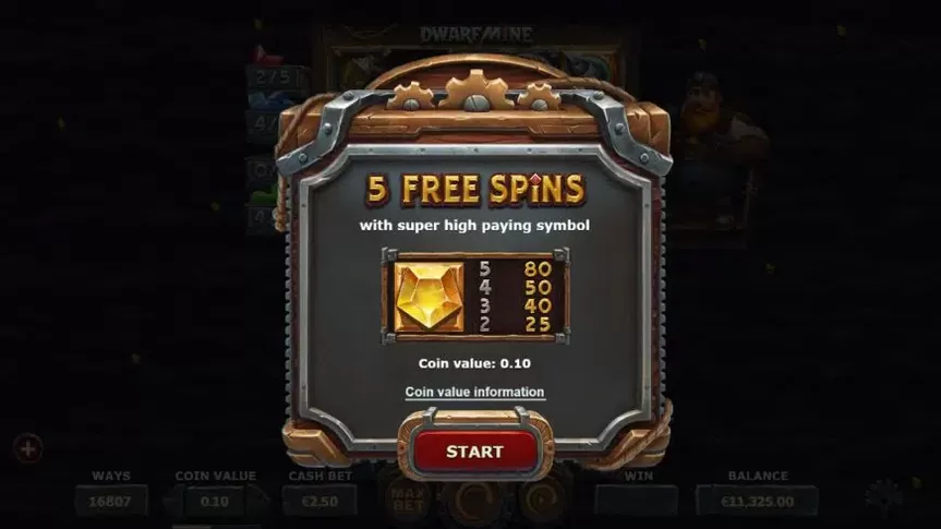 Dwarf Mine slot screenshot 6