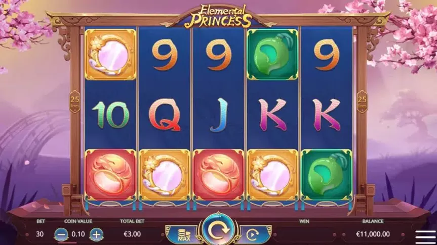 Elemental Princess slot screenshot 1