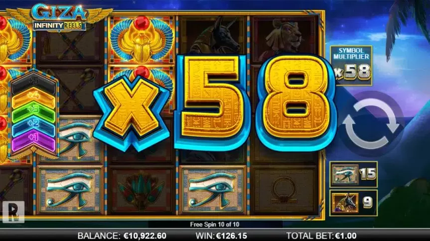 Giza Infinity Reels slot screenshot 5