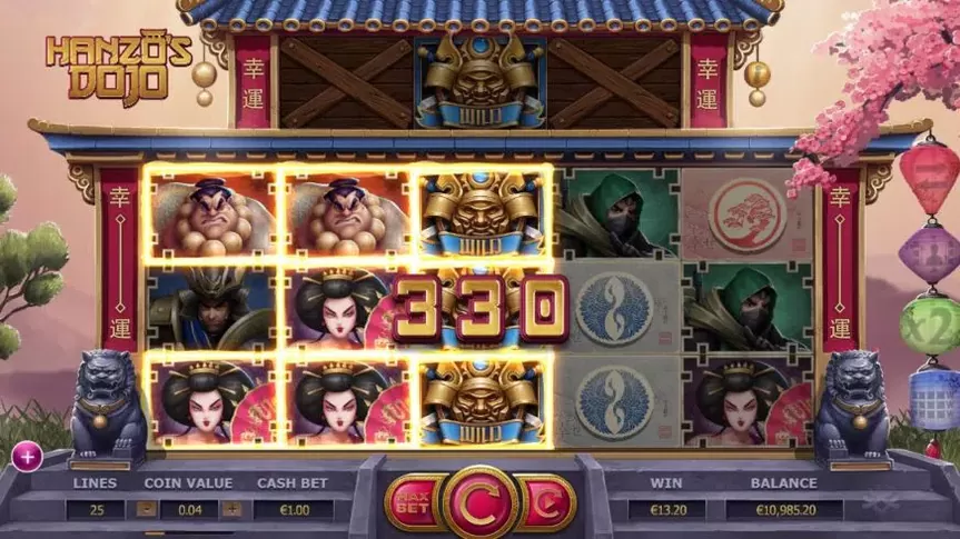 Hanzo’s Dojo slot screenshot 3