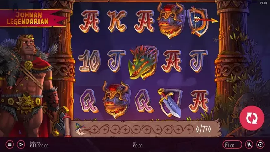Johnan Legendarian slot screenshot 1
