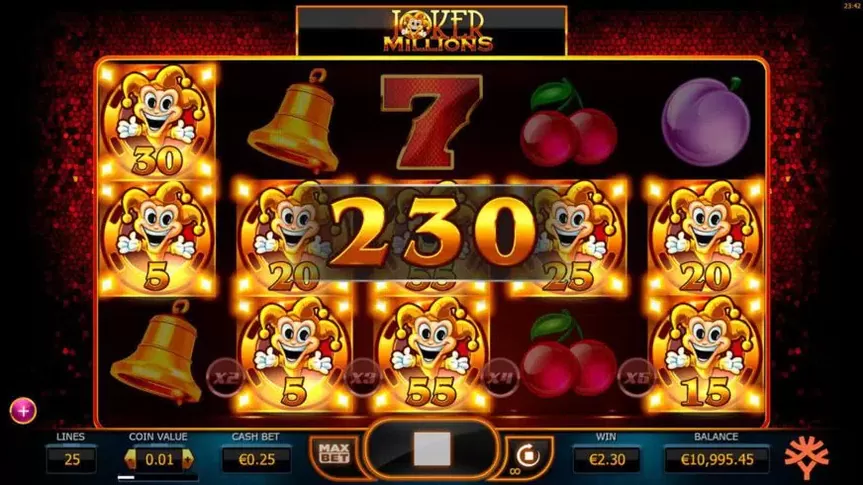 Joker Millions slot screenshot 3