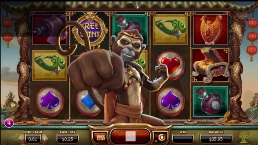 Legend of the Golden Monkey slot screenshot 1