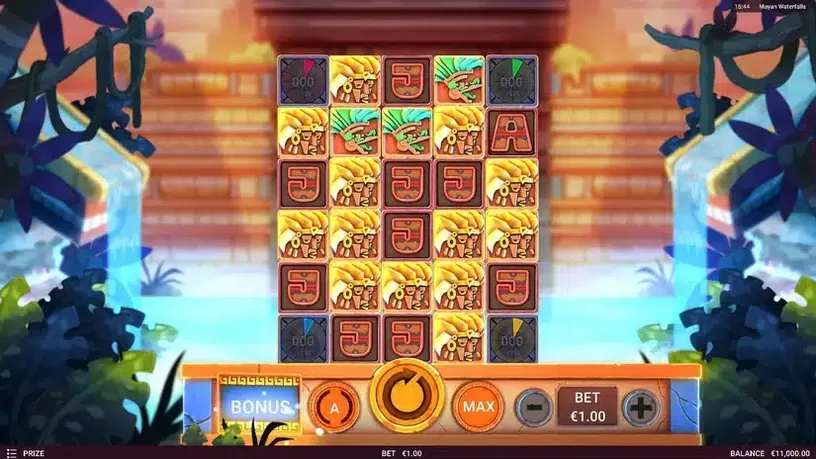 Mayan Waterfalls slot screenshot 1