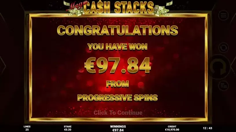 Mega Cash Stack slot screenshot 9
