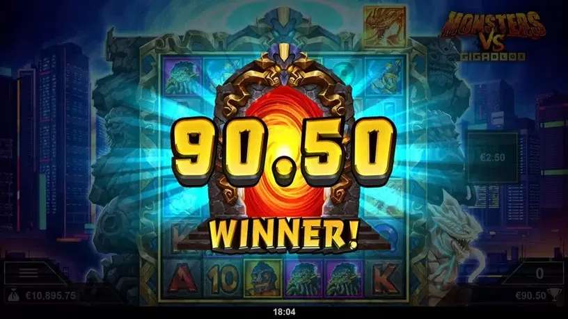 Monsters vs Gigablox slot screenshot 6