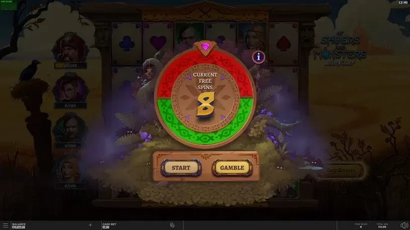 Of Sabers and Monsters slot screenshot 4