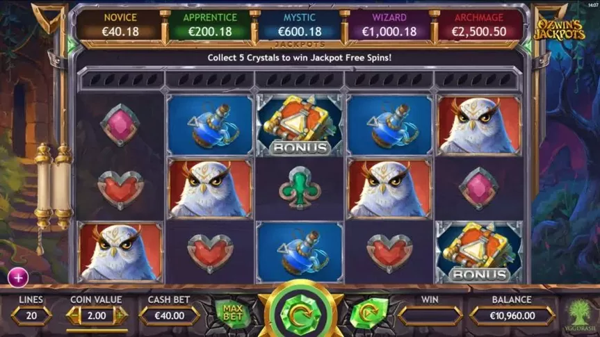 Ozwin’s Jackpots slot screenshot 1