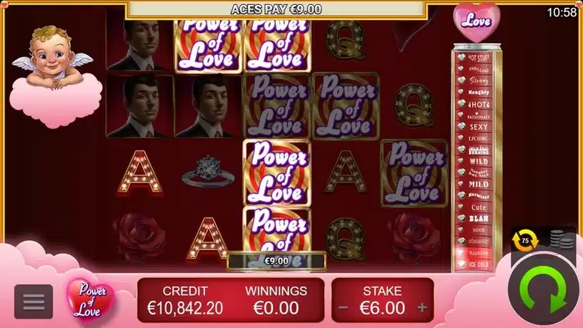 Power of Love slot screenshot 3