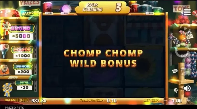 Prized Pets Gigablox slot screenshot 7