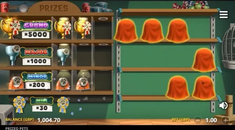 Prized Pets Gigablox slot screenshot 9