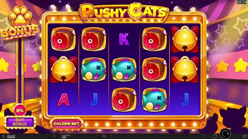 Pushy Cats slot screenshot 1
