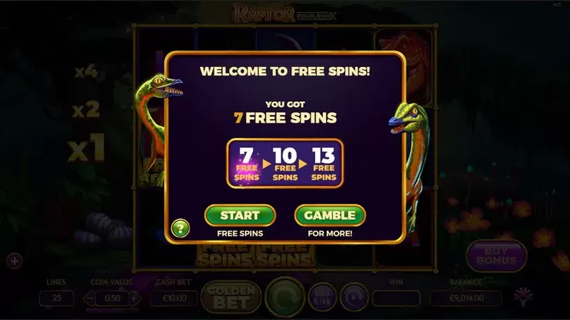 Raptor Doublemax slot screenshot 4