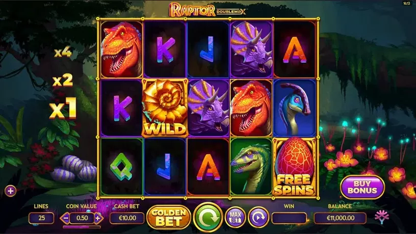 Raptor Doublemax slot screenshot 1