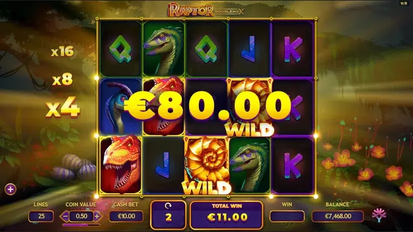 Raptor Doublemax slot screenshot 7