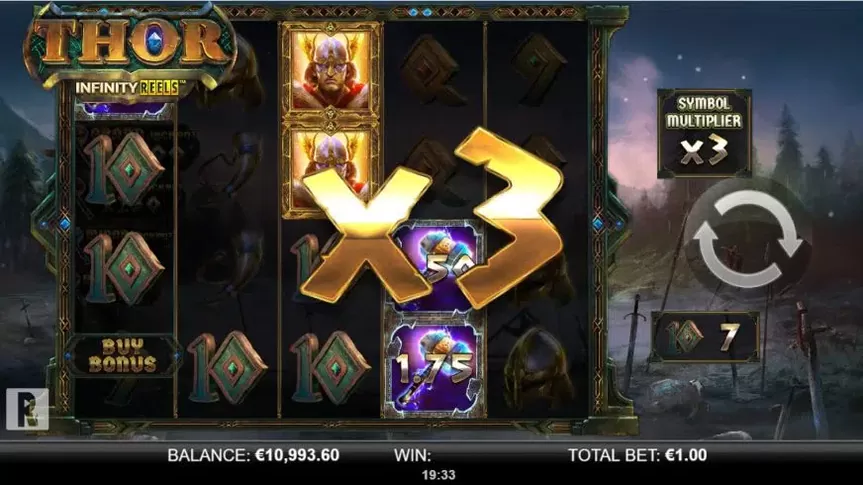 Thor Infinity Reels slot screenshot 2