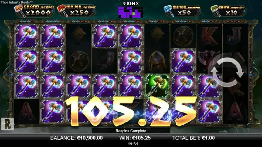 Thor Infinity Reels slot screenshot 5
