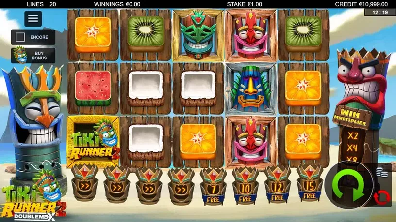 Tiki Runner 2 DoubleMax slot screenshot 1