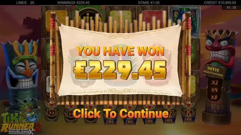 Tiki Runner 2 DoubleMax slot screenshot 6