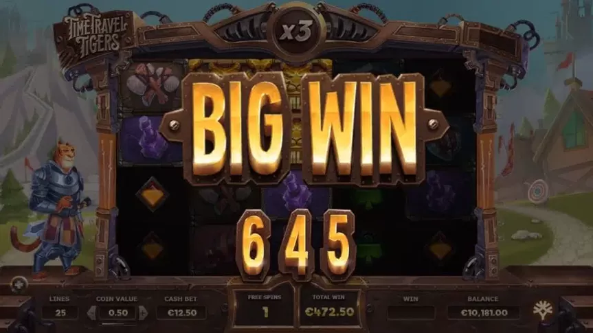 Time Travel Tigers slot screenshot 4
