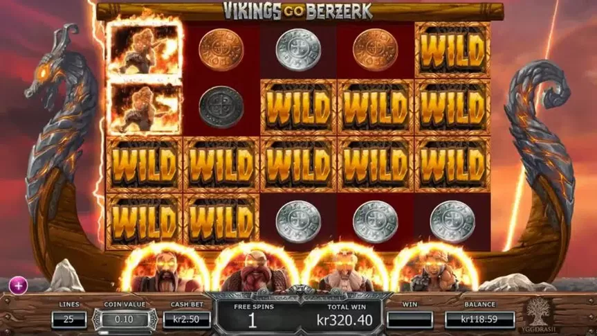 Vikings Go Berzerk slot screenshot 1