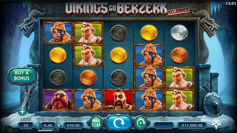 Vikings Go Berzerk Reloaded slot screenshot 1
