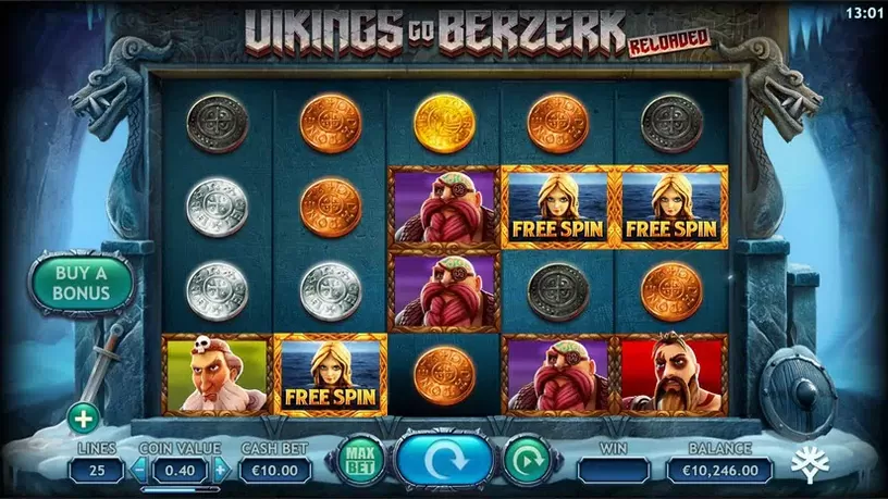 Vikings Go Berzerk Reloaded slot screenshot 3