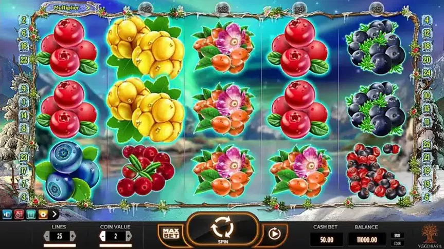 Winterberries slot screenshot 1