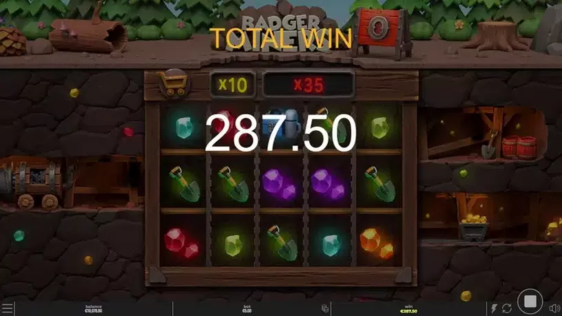 Badger Miners slot screenshot 5