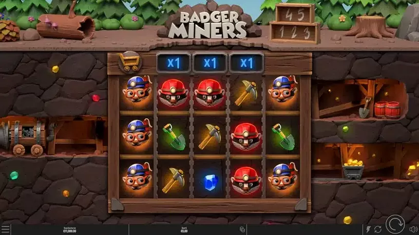 Badger Miners slot screenshot 1