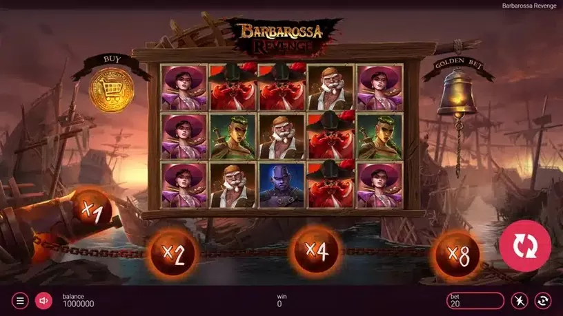 Barbarossa Revenge DoubleMax slot screenshot 1