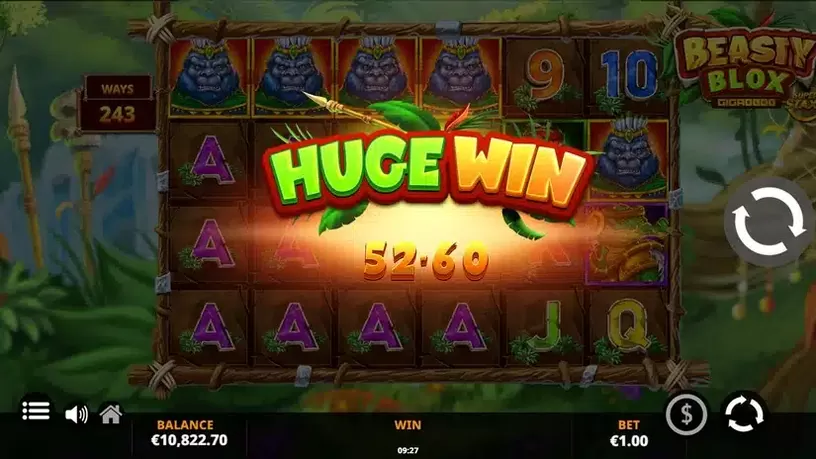 Beasty Blox Gigablox slot screenshot 4
