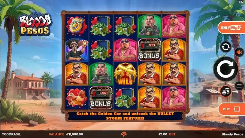 Bloody Pesos slot screenshot 1
