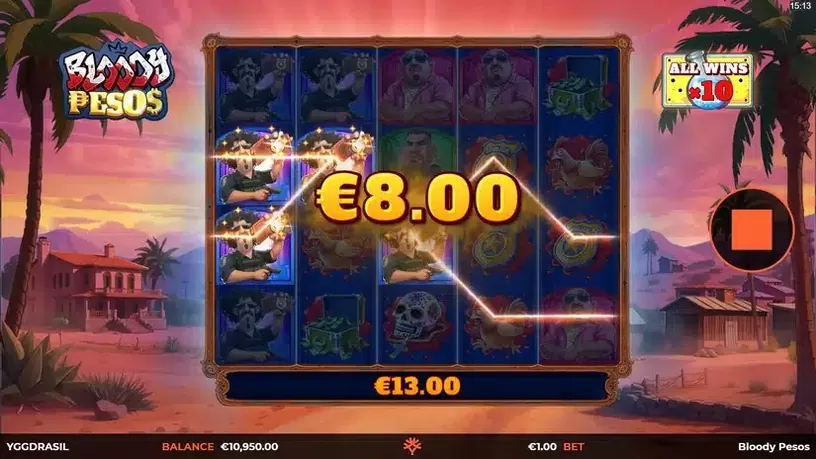 Bloody Pesos slot screenshot 5