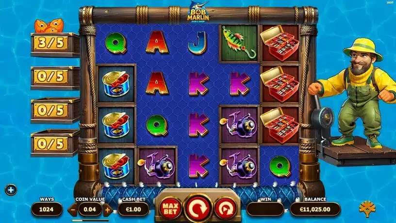 Bob Marlin Goes Deep slot screenshot 1