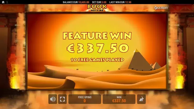 Book HOTFIRE slot screenshot 7