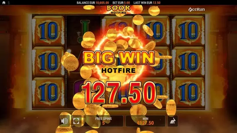 Book HOTFIRE slot screenshot 5