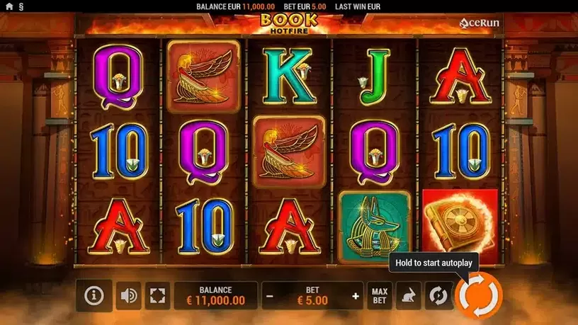 Book HOTFIRE slot screenshot 1