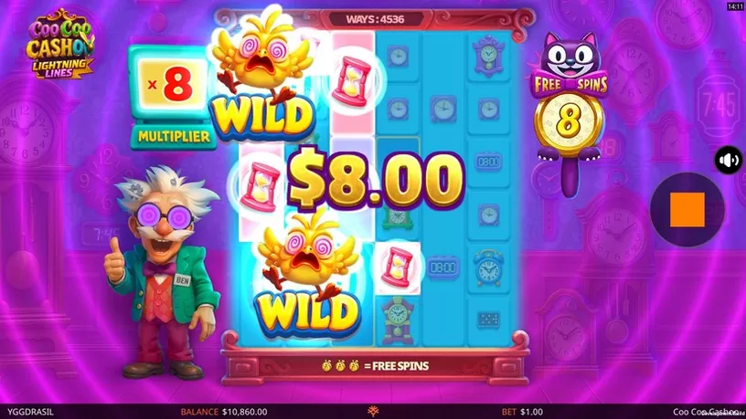 CooCoo Cashoo slot screenshot 5